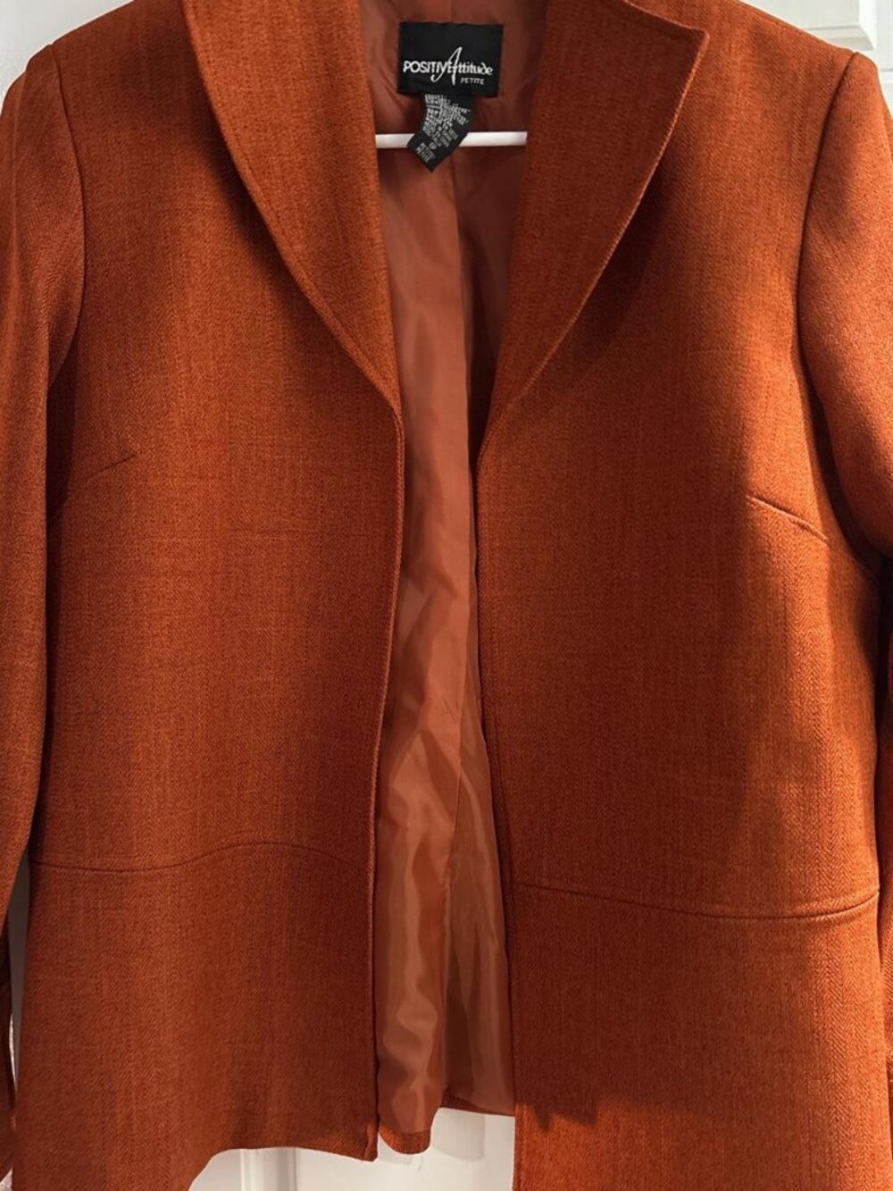 Women's Orange Jacket Set Size Small